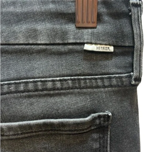 MOTHER Denim Looker Ankle Fray Gray Size 27 EUC